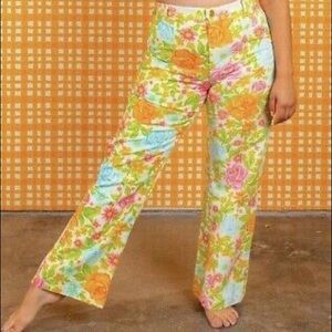 Big Bud Press Vintage Wallpaper pants sz L